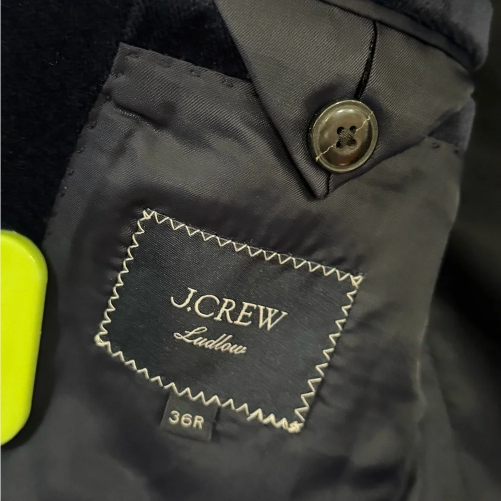 NWOT J Crew Ludlow Navy Blue Velvet Party Blazer Dinner Jacket Tuxedo 36R